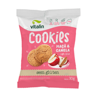 Cookies Chia, Maçã E Canela Sem Glúten Vitalin 30 G
