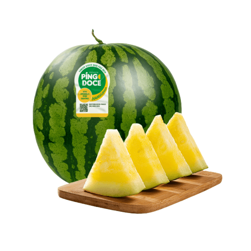 Melancia-Pingo-Doce-Amarela-Cortes-Kg