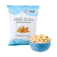 Pipoca Artesanal Sabor Caramelo & Coco Mais Pura 100 G