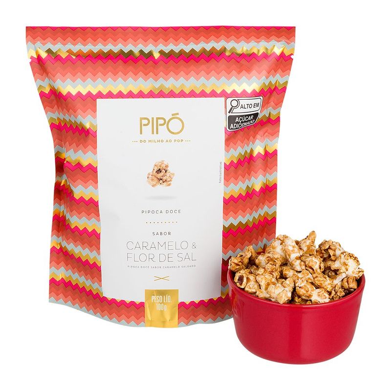 Pipoca-Doce-Gourmet-Sabor-Caramelo-E-Flor-De-Sal-Pipo-Gourmet-100-G