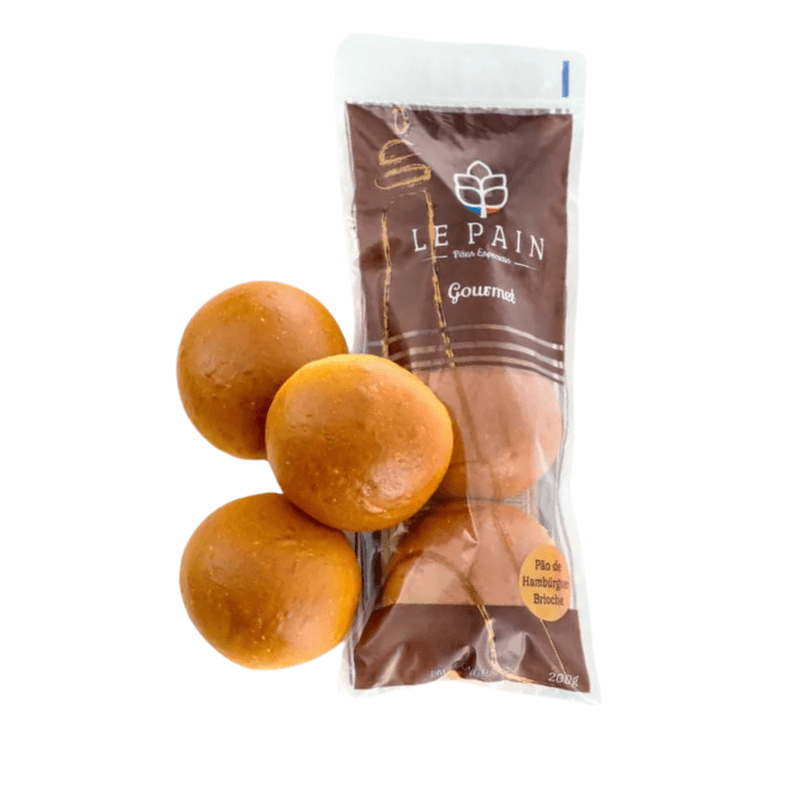 Pão De Hambúrguer Brioche Le Pain 200 G