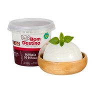Queijo Burrata De Búfala Creme Imersa Bom Destino 200 G