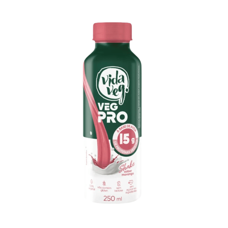 Shake-Vegetal-Morango-Vida-Veg-Pro-Frasco-250-Ml