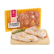 Coxa Com Sobrecoxa Sem Osso Frango Temperado Seleção Dia A Dia Atm 750 G