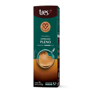 Cápsula De Café Espresso Pleno 3 Corações 10 Unidades