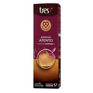 Cápsula De Café Espresso Atento 3 Corações 10 Unidades