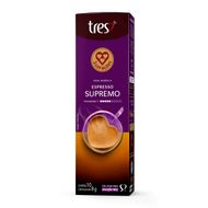 Cápsula De Café Espresso Supremo 3 Corações 10 Unidades