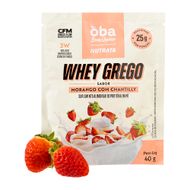 Whey Grego Morango Com Chantilly Oba Bem Querer Nutrata Sache 40g