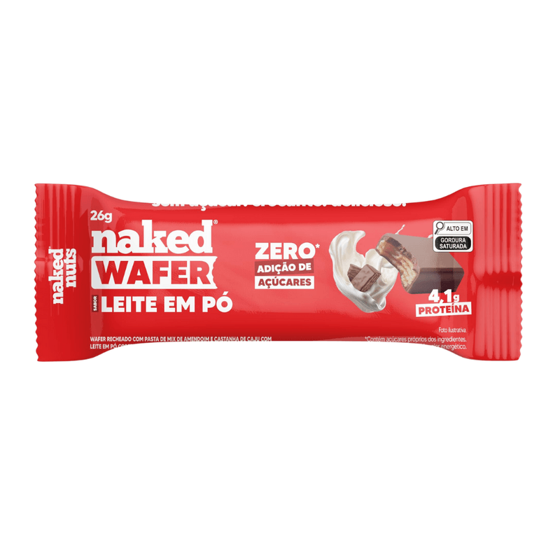 NAKED BITES WAFER LEITE EM PÓ COM CHOCOL