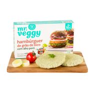 Hambúrguer De Grão De Bico Com Alho Poró Mr Veggy 400 G