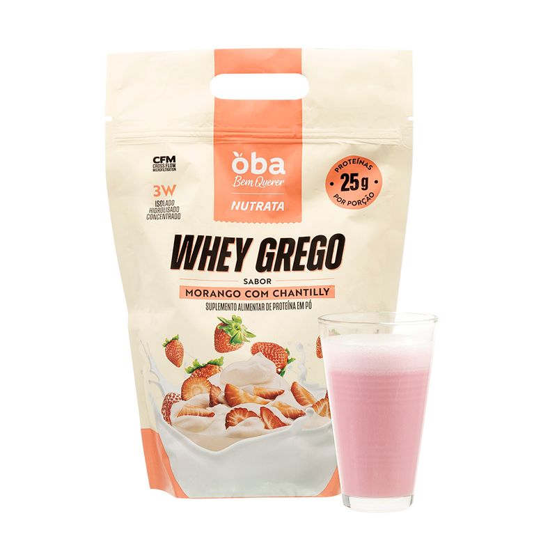 Whey-Grego-Morango-Com-Chantilly-Oba-Bem-Querer-Nutrata-900g