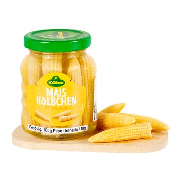 Mini Milho em Conserva Kühne 180g | Oba Hortifruti