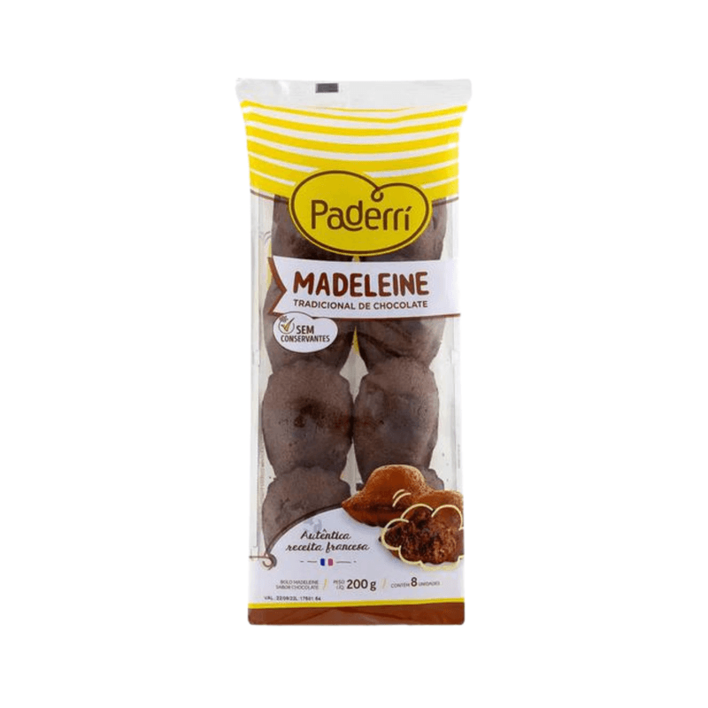 MADELEINE TRADICIONAL RECHEADO COM CHOCO