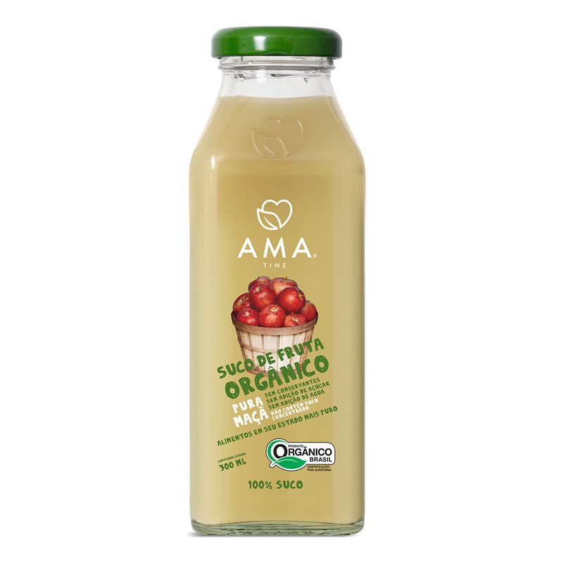 SUCO MAÇÃ ORGÂNICO AMA 300ML