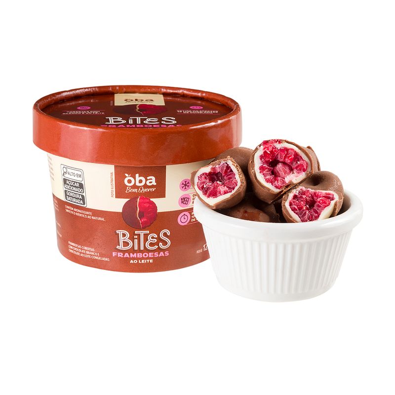 BITES FRAMBOESA CHOCOLATE AO LEITE OBA B