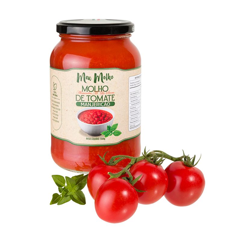 MOLHO DE TOMATE MANJERICÃO MEU MOLHO 550