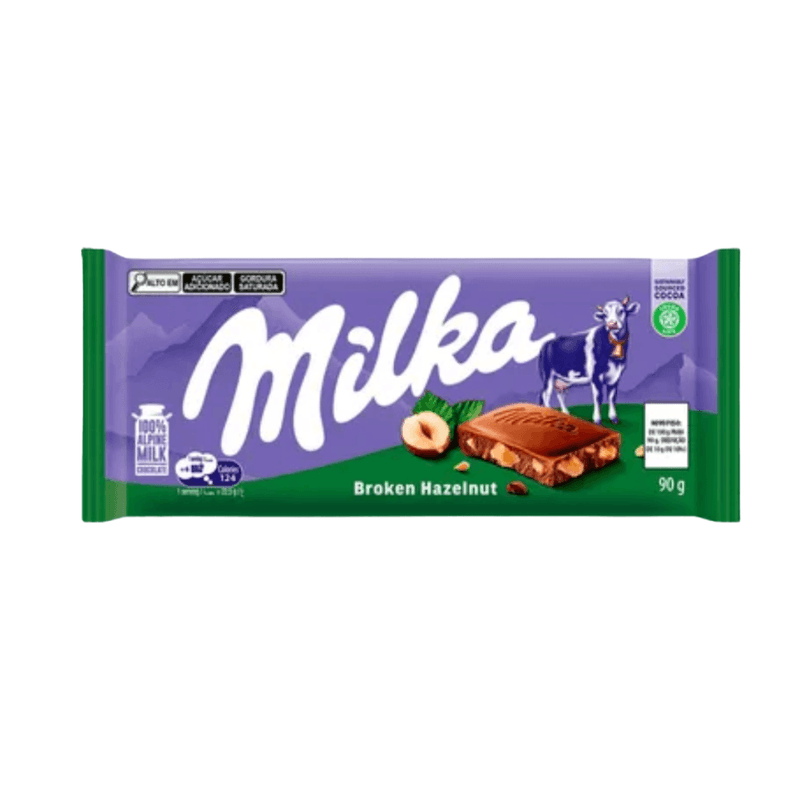 CHOCOLATE COM AVELÃ MILKA 90G