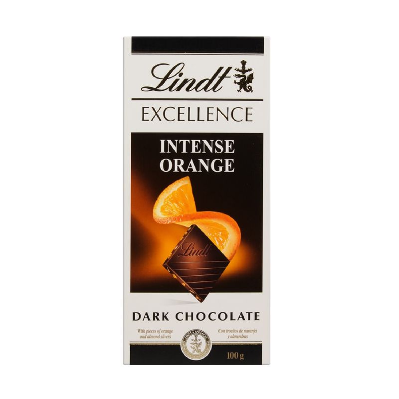 Barra De Chocolate Lindt Excel Milk Sui In Orange Dark 100 G