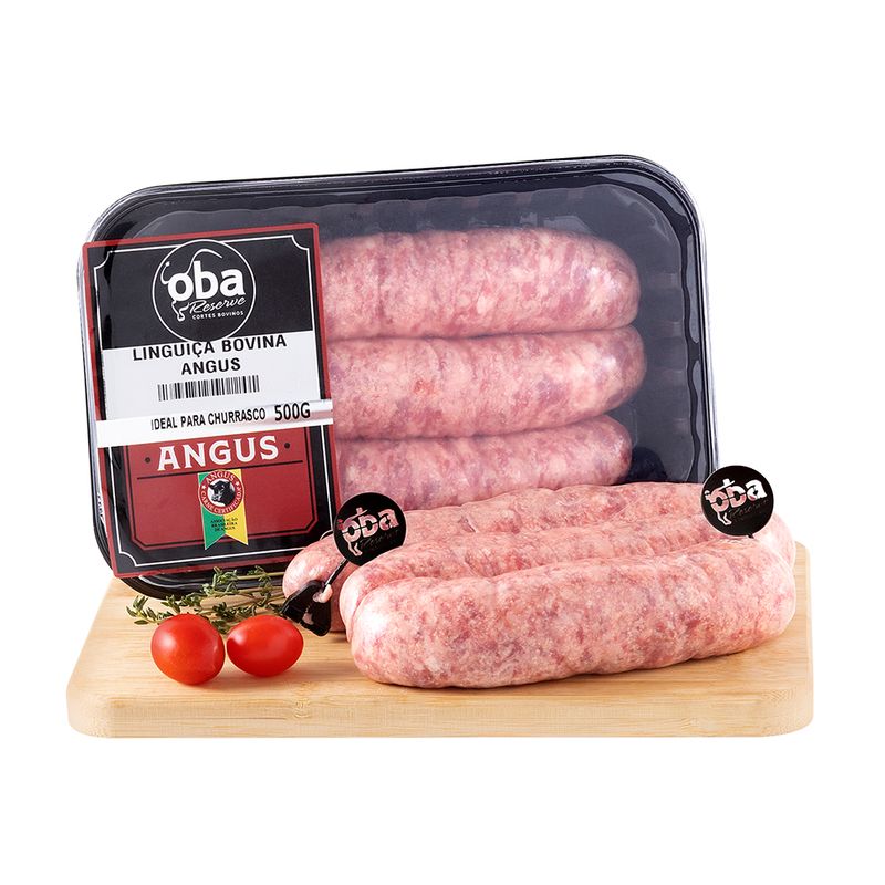 Linguiça Bovina Angus Oba Reserve 500 G