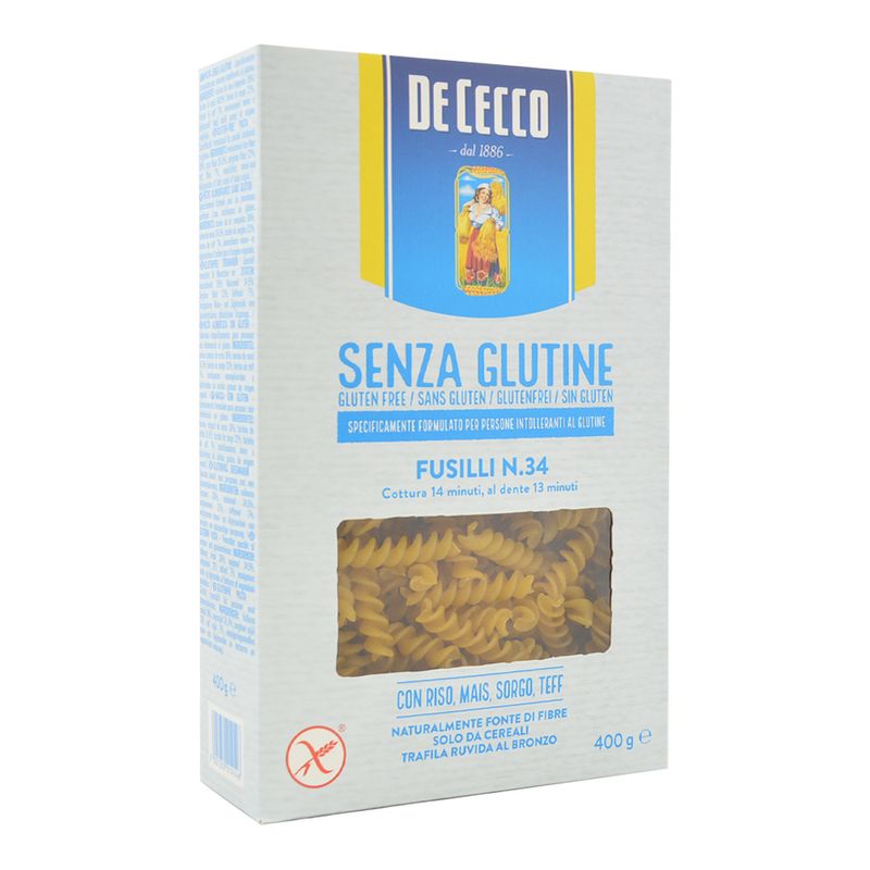 MASSSA ITALIANA FUSILLI SEM GLUTEN DE