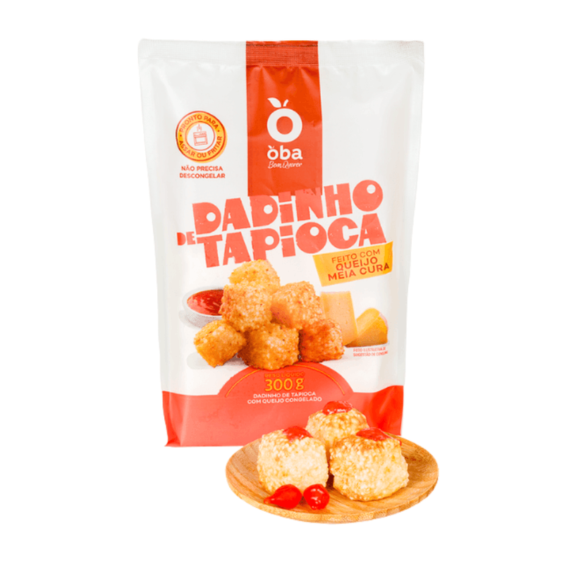 Dadinho Tapioca Com Queijo Congelado Oba Bem Querer 300 G