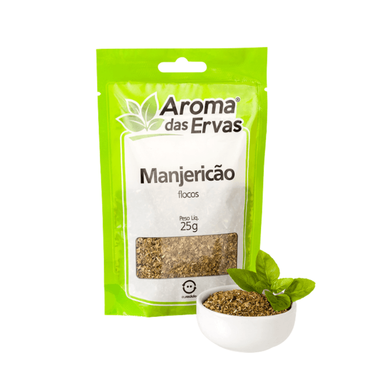 Manjericão Em Flocos Aroma Das Ervas 25 G