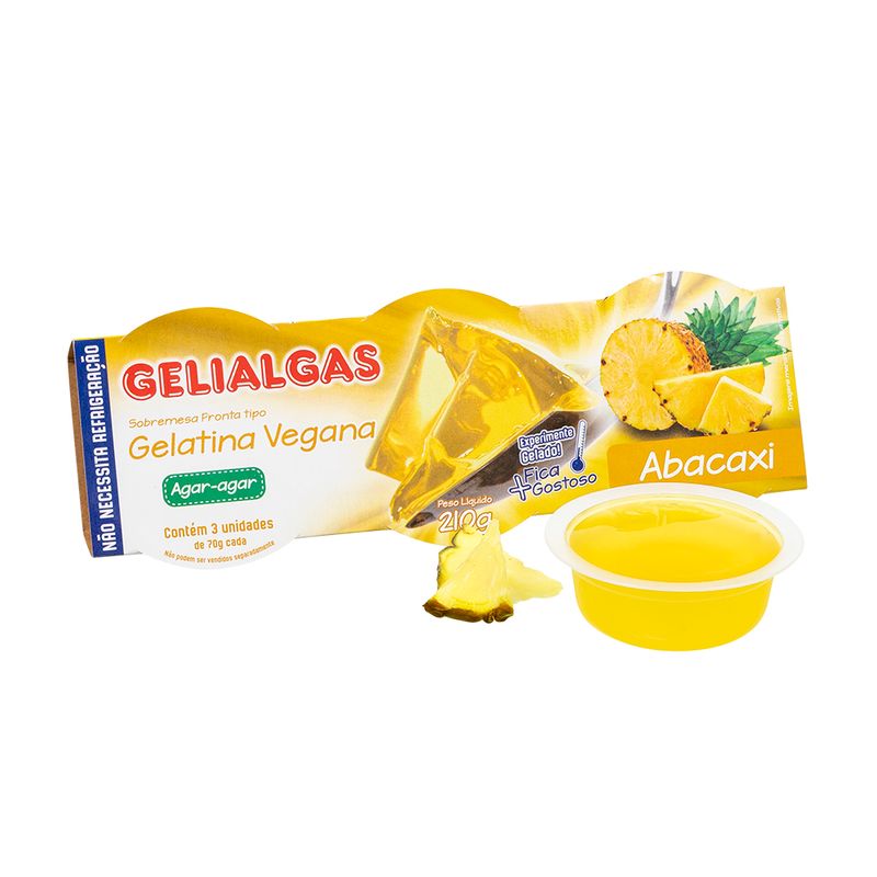 Gelatina Abacaxi Gelialgas 210g