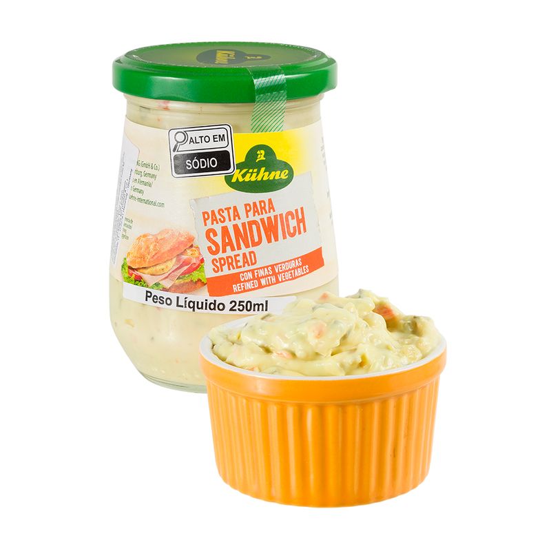 Molho Alemão De Maionese Com Legumes Kuhne 250 G