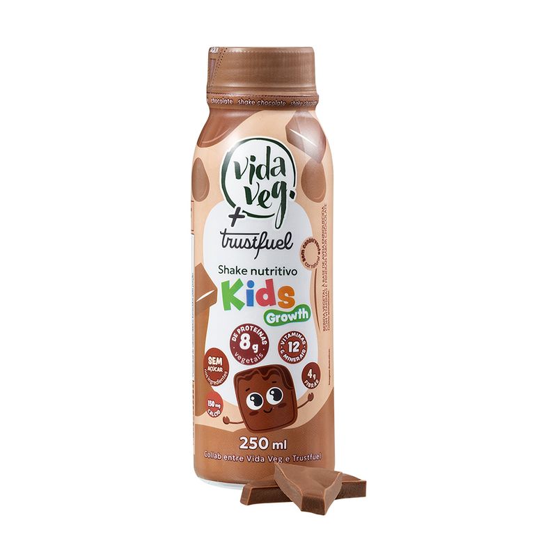 Shake Kids Chocolate Vegano Trustfuel Vida Veg 250ml