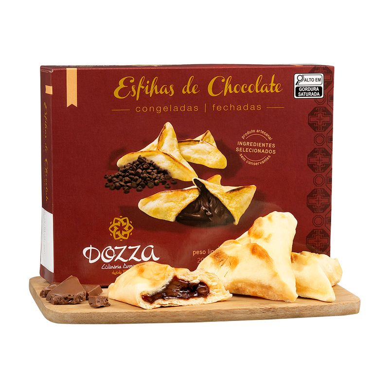 Esfiha Chocolate Com 4 Unidades Dozza 200g
