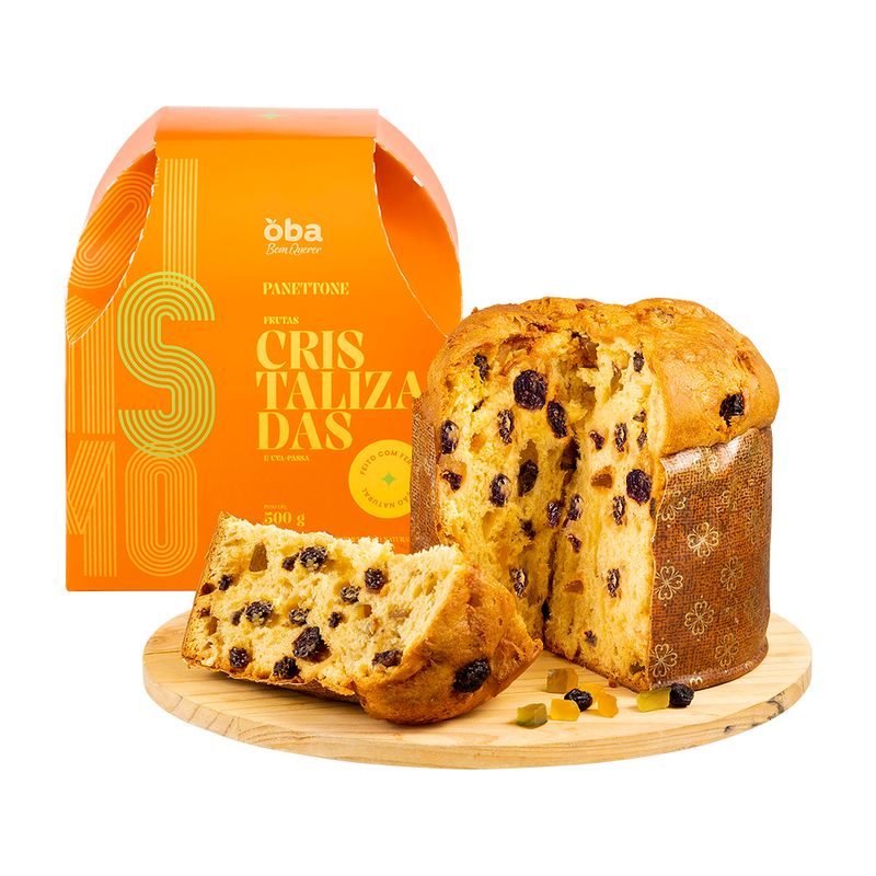 Panettone Oba Bem Querer Frutas Cristalizadas 500g