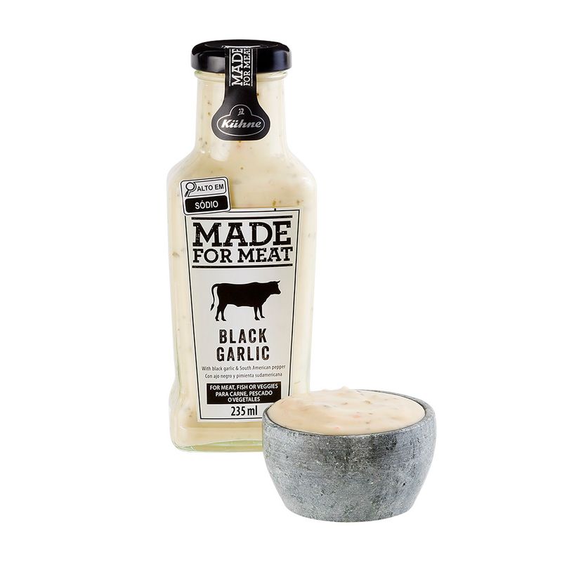 Molho De Alho Negro Para Carne Al Kuhne 235ml