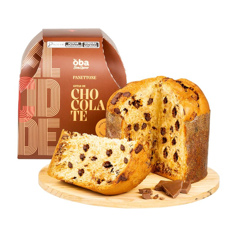 PANETTONE OBA BEM QUERER GOTAS CHOC 500G