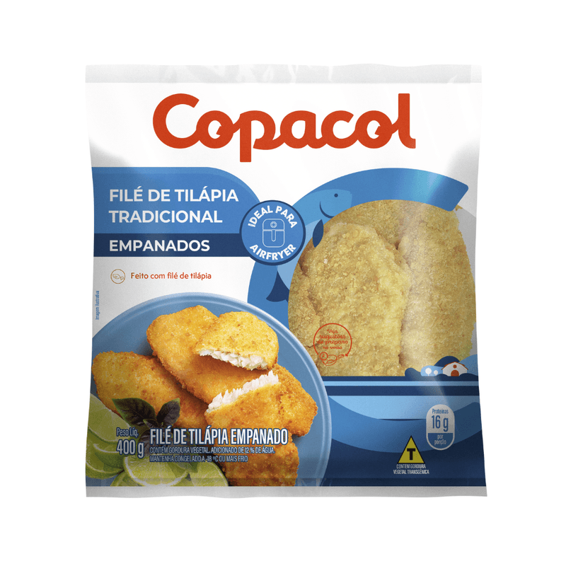 Filé De Tilápia Empanado Tradicional Copacol 400 G
