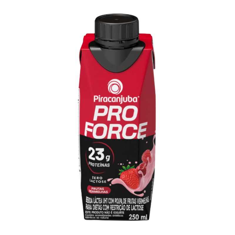 Bebida Sabor Frutas Vermelhas Com Whey Sem Lactose Piracanjuba 250 Ml