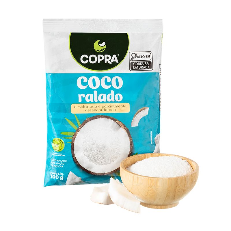 Côco Ralado Fino Sem Sacarose Copra