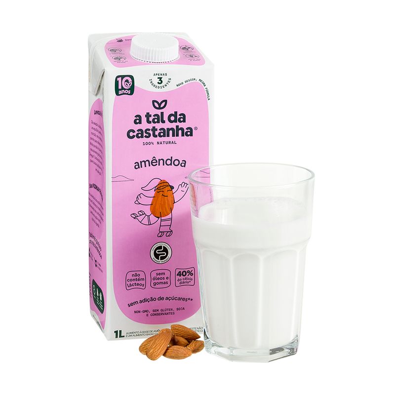 Alimento De Amendoas A Tal Da Castanha 1 Litro