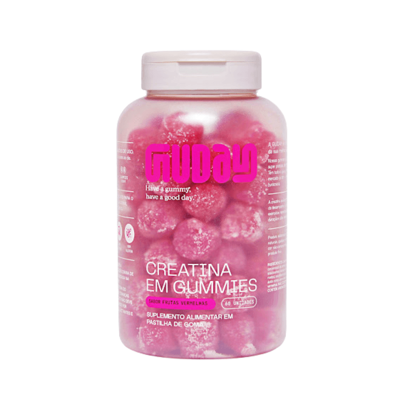 Creatina Sabor Frutas Vermelhas 60 Gomas Guday