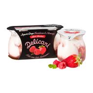 Iogurte De Morango E Framboesa Zero Lactose Delicari 340 G