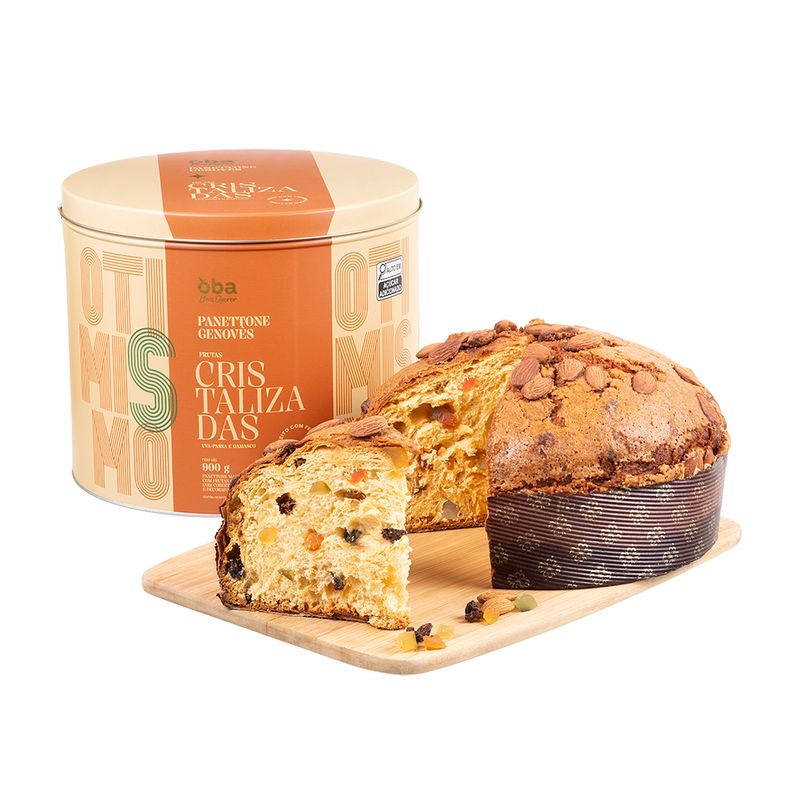 Panettone Genovês Frutas Cristalizadas Oba Bem Querer 900g