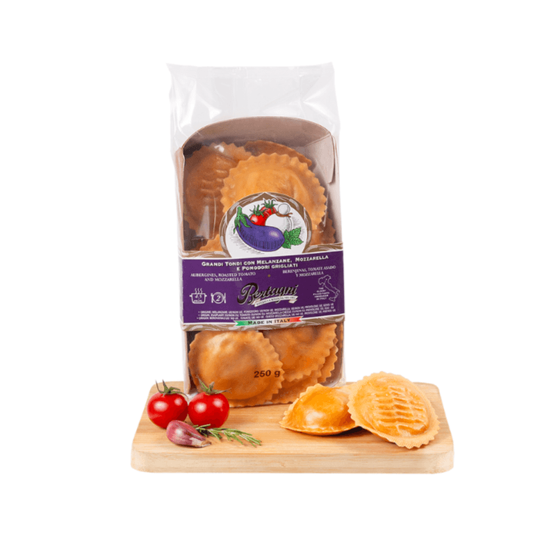 Massa Recheada De Berinjela Com Tomate E Mozzarela Bertagni 250g
