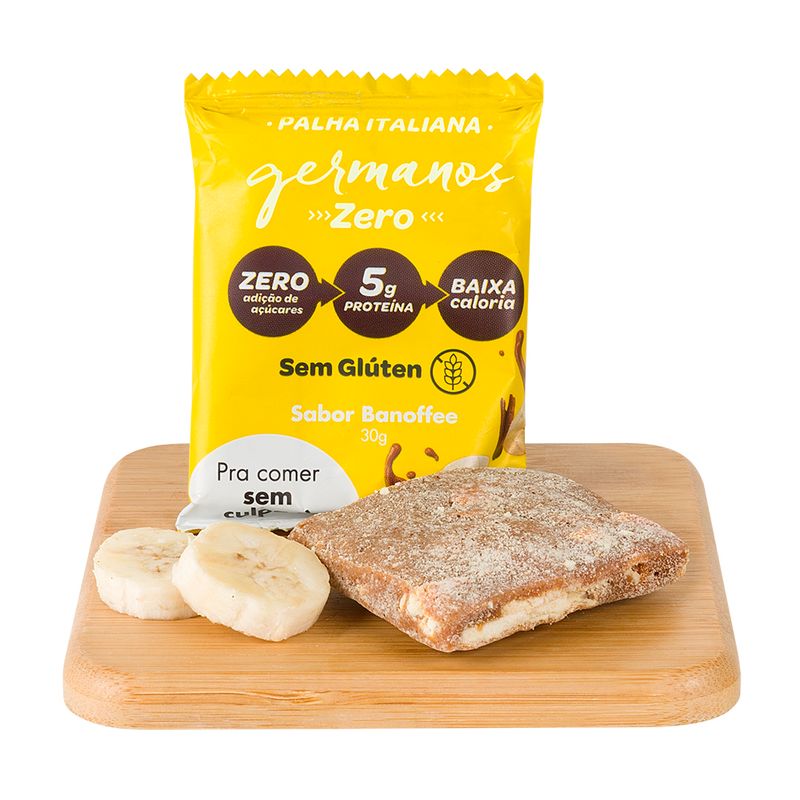 Palha Italiana Zero Açúcar Banoffee Germanos 30 G