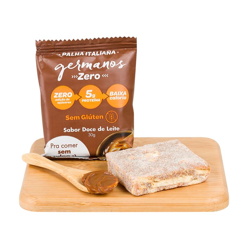 Palha Italiana Zero Açúcar Doce De Leite Germanos 30 G