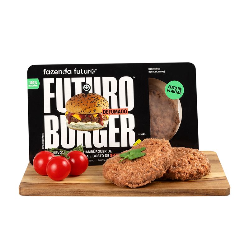 Hambúrguer Vegetal Defumado Congelado Fazenda Futuro 230 G