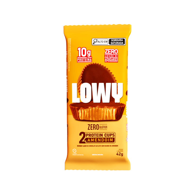 Cups Amendoim Lowy 504g