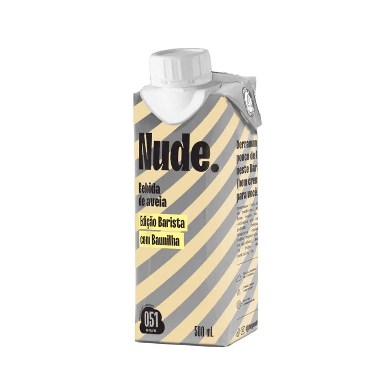 Bebida De Aveia Barista Baunilha Nude 500 Ml