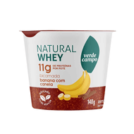 Iogurte Whey E Proteina Banana E Canela Verde Campo 140g