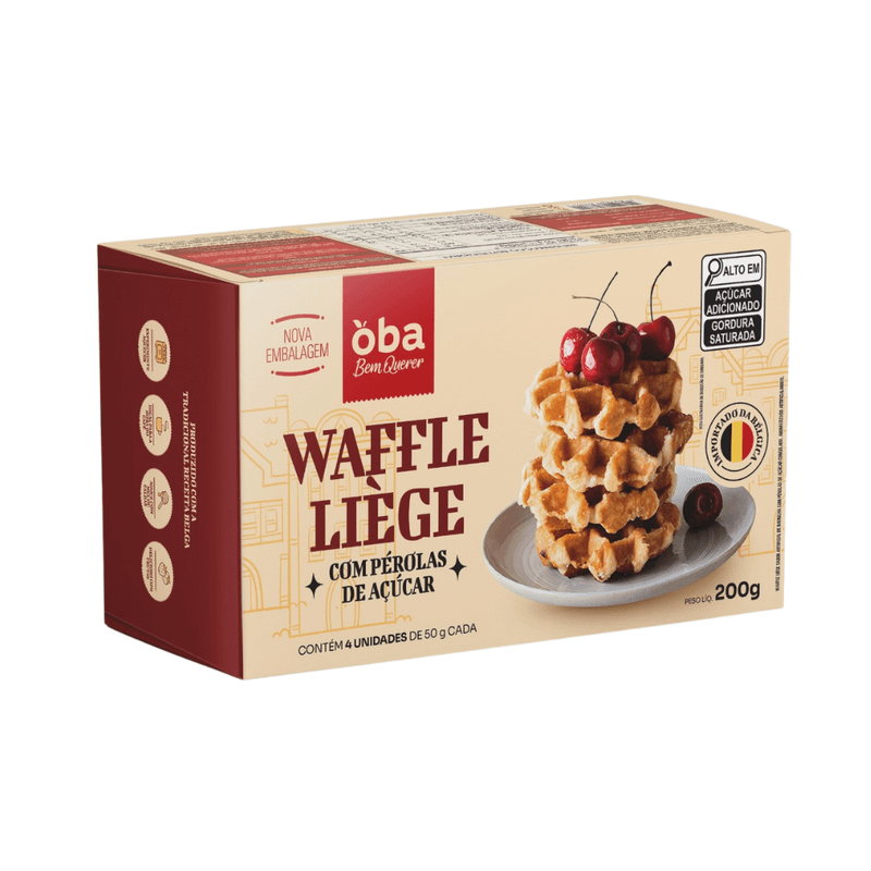WAFFLE BELGA TIPO LIÈGE CONGELADO OBA BE
