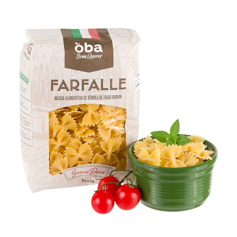 Macarrão Farfalle Grano Duro Oba Bem Querer 500 G