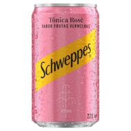 Água Tônica Rosé Frutas Vermelhas Schweppes Lata 220 Ml